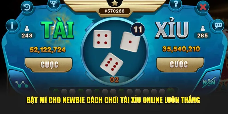 Bật mí cho newbie cách chơi tài xỉu online luôn thắng